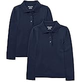 The Children's Place Girls Multipack Long Sleeve Ruffle Pique Polos
