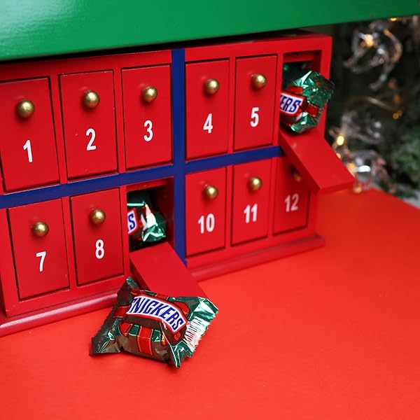 SWEETZO 2024 CHRISTMAS CANDY CANE TUBE, INDIVIDUALLY WRAPPED BITE SIZE PIECES, HOLIDAY STOCKING STUFFER CHOCOLATES, 2.14 OUNCES (PACK OF 2)
