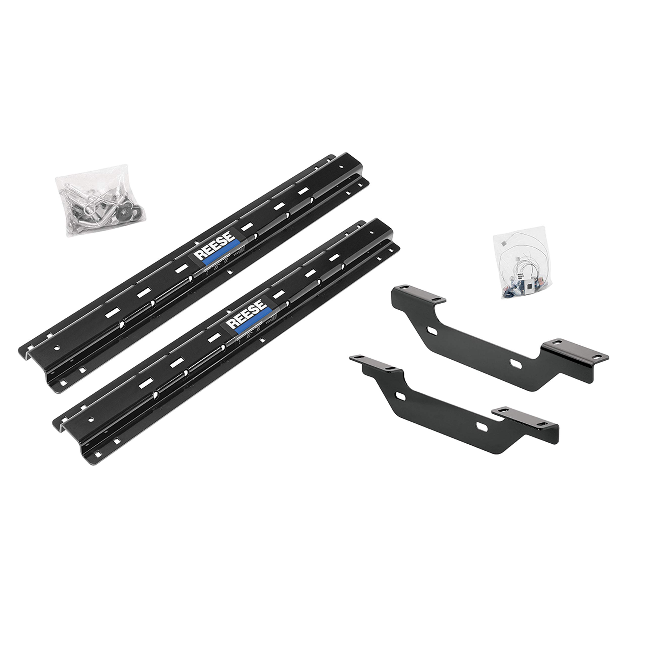 Reese 56001-53 Outboard Fifth Wheel Rail and Bracket Kit for '11-'14 Chevy/GMC 2500/3500HD-10 Bolt