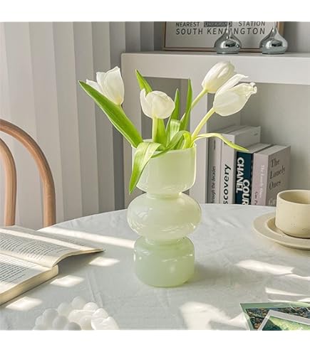 Amazon.com: MARIMEKKO Umpu Glass Flower Vase (Color Clay