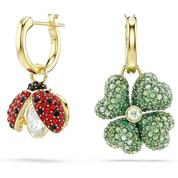Amazon.com: Swarovski Idyllia charm, Mixed cuts, Ladybug, Red