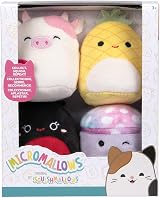 Squishmallows Micromallows Original Plush 4-Pack Trudy Caedyn Maui Minya 2.5" view 2