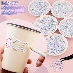 25000Pcs Resin Jelly Rhinestones with Tweezers for