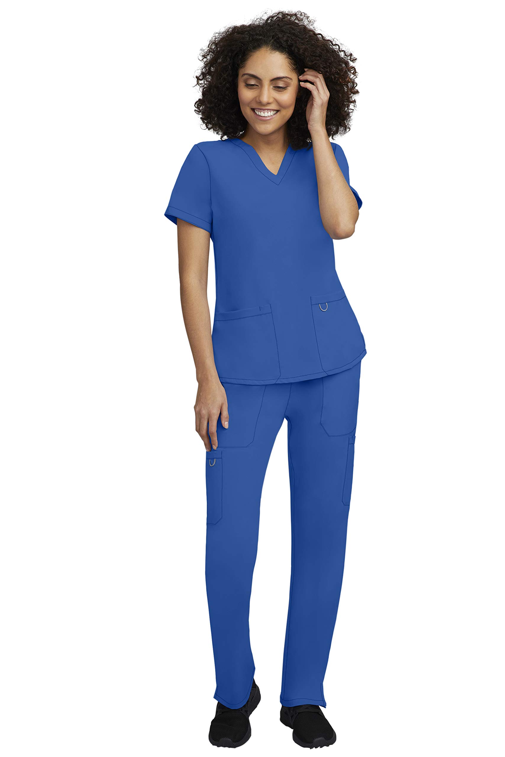 Scrub Set for Women, Professional V-Neck Top with Comfortable Drawstring Pant with 5 Pockets - 100200