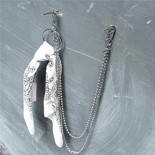 Amazon Co Jp Over Rag ポイント10倍 男の腰回りを親オシャレに バンダナウォレットチェーン チェーンウォレット ロングタイプ 革財布 バイカーズウォレット メンズ ウォレットロープ レザーウォレットチェーン バイカーズ ライダースウォレット 誕生日