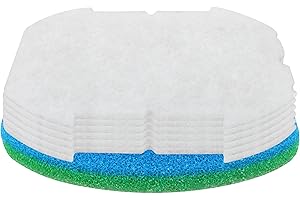 CMENINCY Pond Filters for Outdoor Ponds, Suitable for Inpond 5 in 1 300 Gallon Model, Polymer Wool Filter Pads and Foam Filters (Fit 300)