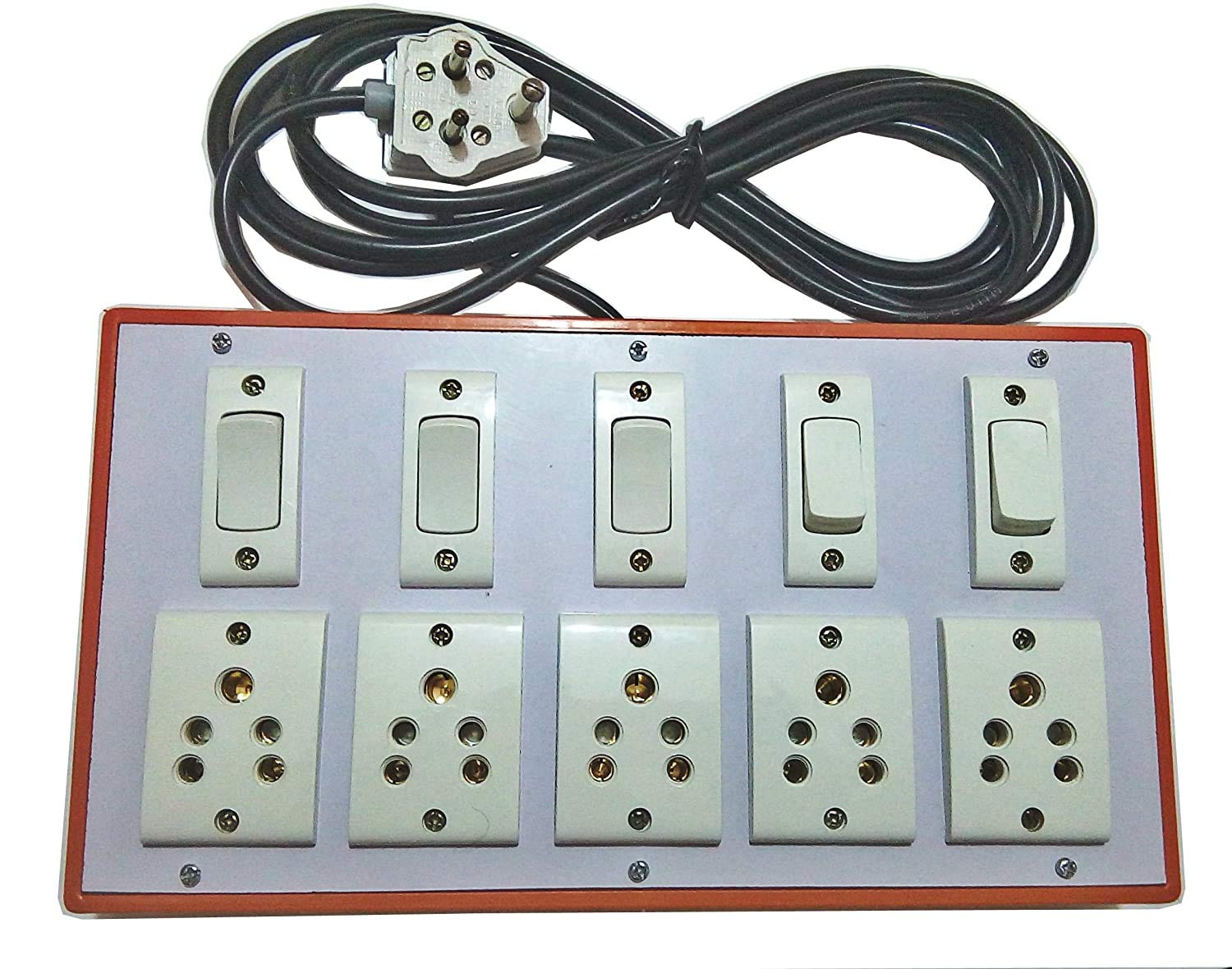 Buy Siddhi Spike Buster Electrical Extension Board 6Amp with 5 Switch