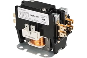Wengart Air Conditioner Contactor,24 VAC 40 Amp 1Pole Provide Stable and Reliable Control for Your Air Conditioning System,Strong Compatibility