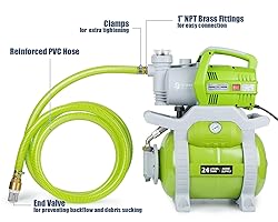 Green Expert 1" ID Inlet Hose with Check Valve Easy