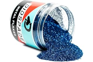 DIDSPADE 2oz Royal Flush 0.008" Small Blue Metal Flake Solvent Resisitant Glitter | Paint Metal Flake | Flake for Automotive Spray and Spray Painting | Glitter for Epoxy Resin