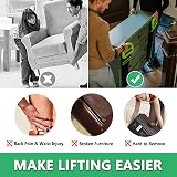 MAIYADUO 2 Pack Adjustable Lifting Straps 600 Lbs Moving Furniture view 2