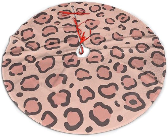 Albero Di Natale Nero E Rosa.Pengyong Gonna Per Albero Di Natale Motivo Leopardato Colore Rosa Poliestere Nero 36 Amazon It Casa E Cucina