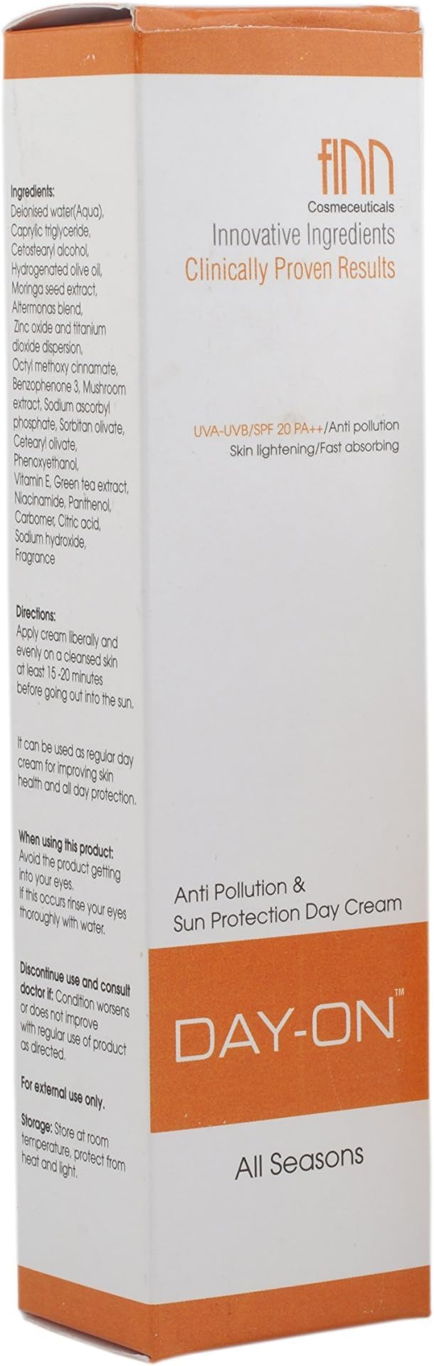Finn Cosmeceuticals Day On Anti Pollution & Sun Protection Cream
