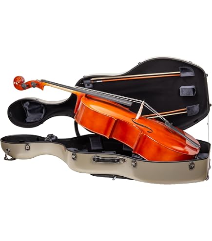新品】CROSSROCK カーボン柄 4/4 バイオリン用ハードケース Amazon.com
