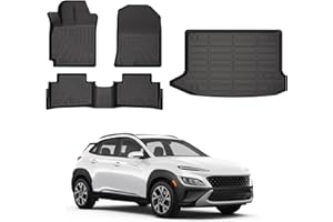 Cacartist Floor Mat Cargo Liner Custom Fit for Kona 2018-2023 & Kona N 2022 2023 (No Electric Model) SE | SEL | N Line | N | 