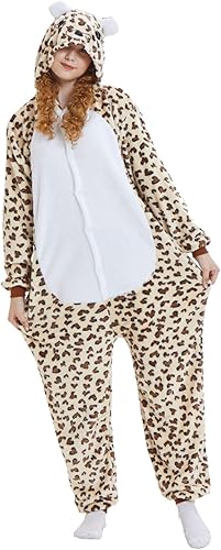 Amazon 大人用コスチュームコスプレパジャマ ワンピース コスチューム 動物 パジャマ 寝間着ハロウィンクリスマスキャラクター衣装 仮装 ヒョウ M コスプレ 仮装 通販