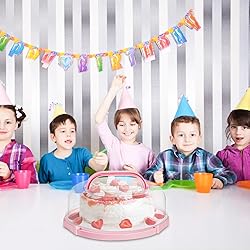 Coloch Cake Carrier with Lid and Handle, 3 in 1