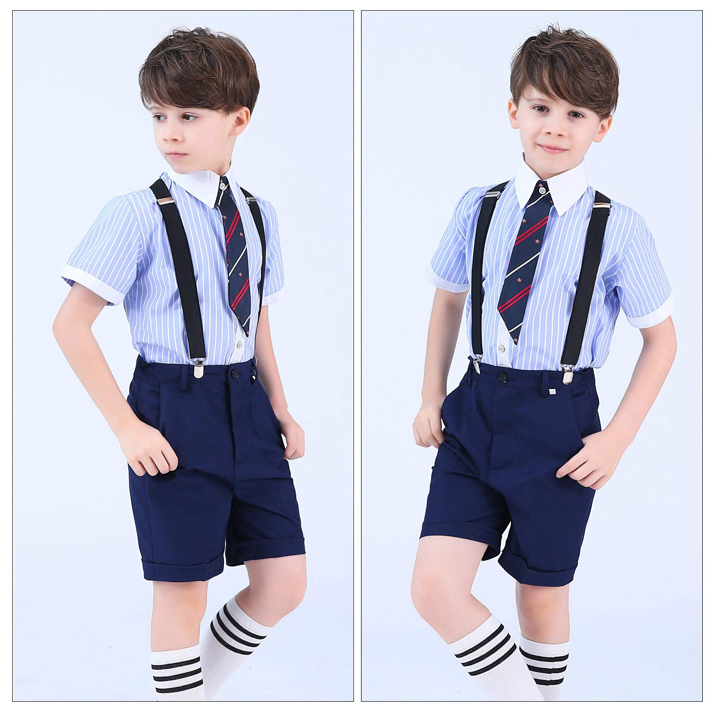 Happy Cherry Garcon Costume De Fete Pour Ceremonie Mariage 4 Pcs Enfant Ensembles De Tenue De Soiree Chemise Pantalons Bretelles Cravate 3 4 Ans Garcon Costumes Et Vestons Eng Bouldermicrofinance Org