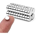 40pcs Small Magnets,Round Refrigerator Magnets, Small Cylinder Fridge Magnets, Office Magnets, Whiteboard Magnets, Little Mini Magnets for Crafts,Dry Erase Board in Home, Kitchen, School