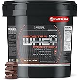 Ultimate Nutrition Prostar Whey Protein Powder Isolate, Chocolate - Low Carb, High Protein Powder Shake for Muscle Gain & Recovery - Low Sodium, Low-Fat & Keto Friendly - 10 lbs Bucket