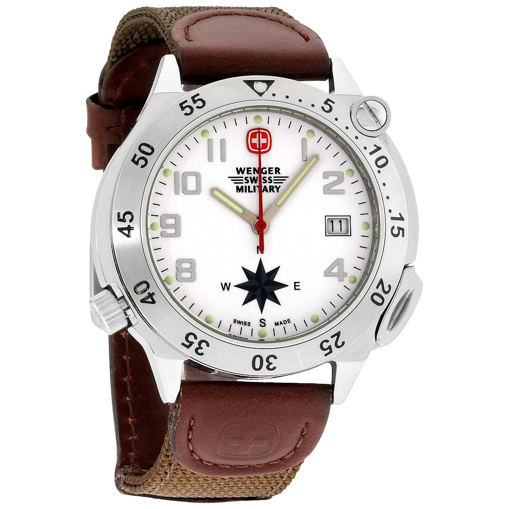 wenger watch with analog compass