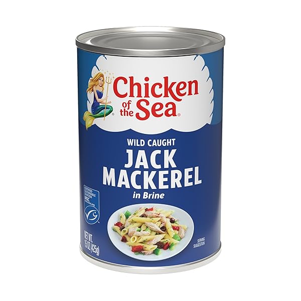 CHICKEN OF THE SEA CHUB MACKEREL IN BRINE,...