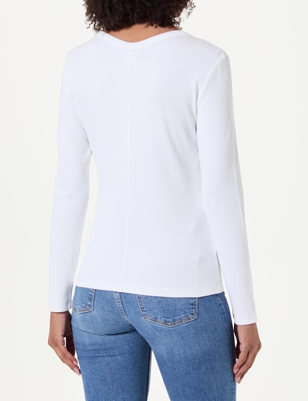 Ls Woven Label Baby Rib Button F LV047G207G Autres Hauts, Blanc (Blanc Vif), XL