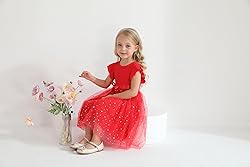 Sinhoon Toddler Girl Tulle Dress Summer Ruffle