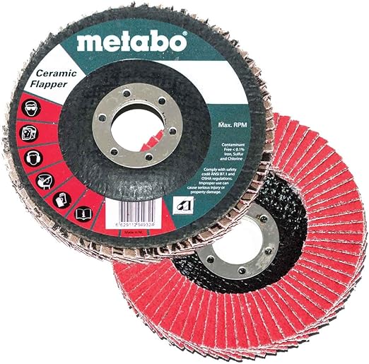 Metabo 629441000 5" x 7/8" Ceramic Flapper Abrasives Flap