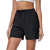 MAGCOMSEN Women's 5" Hiking Cargo Shorts UPF 50+ Lightweight Quick Dry Summer Golf Athletic Casual Shorts 4 Pockets