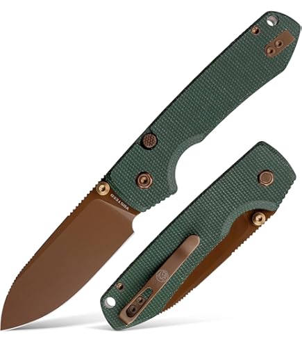 Amazon.com: DEFCON Pocket Folding Knife- Button Lock with Thumb