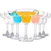 Margarita Glasses Set of 7, 10 OZ Large Margarita Glasses, Unbreakable Cocktail Glasses for Home Party, Wedding, Dishwasher Safe