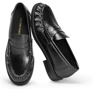 DREAM PAIRS Penny Loafers for Women Business Work Shoes | Comfortable Slip On Casual Dress Shoes Lightweight Office Flats Sho