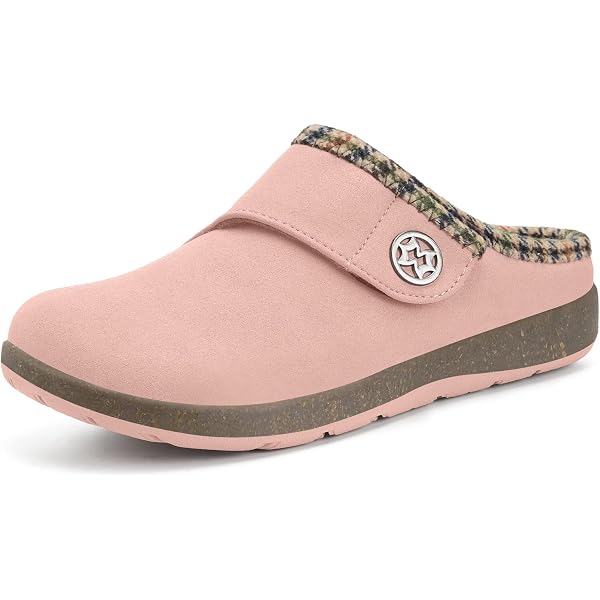 Indoor Outdoor All-Season Ankle Booties With Faux Fur Lining, Pull-On Vinyl Upper, Breathable Non-Slip EVA Sole, Cozy Summer Nightwear