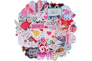 FaCraft Scrapbooking Supplies Ephemera Die Cuts Stickers (95 pcs Love)