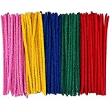 eBoot 100 Pcs Pipe Cleaners Chenille Stem 150 x 4 mm, Assorted Colors