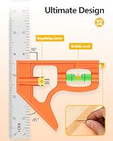 Auyuiiy 12Inch 300mm Combination Square Set Square Stainless Steel Ruler Bubble view 2