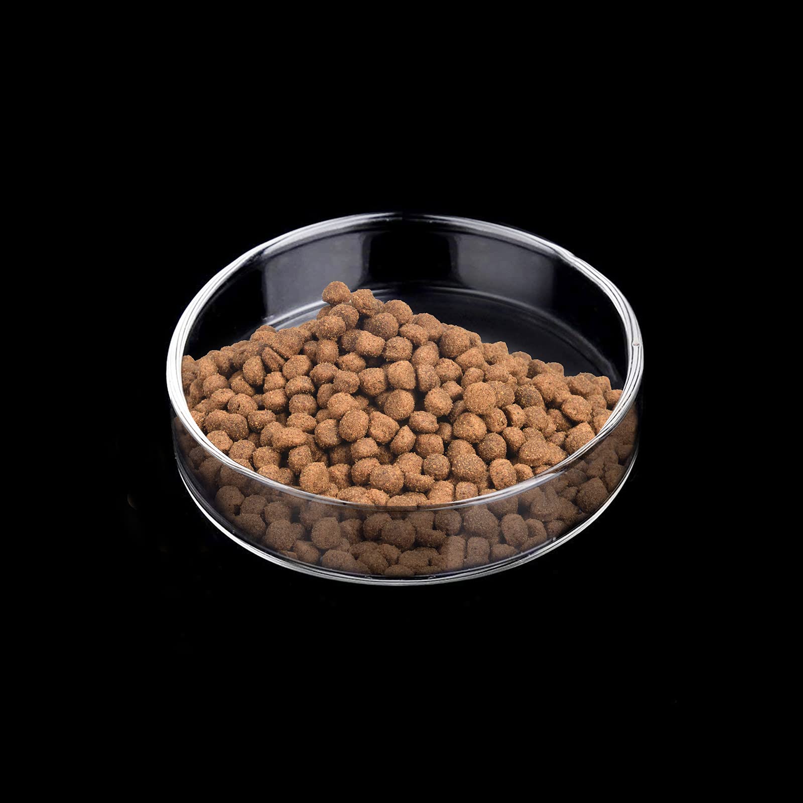 WEAVERBIRD 60mm Aquarium Shrimp Feeding Dish Glass Fish Tank Feeder Bowls Round Clear Dishes Tray