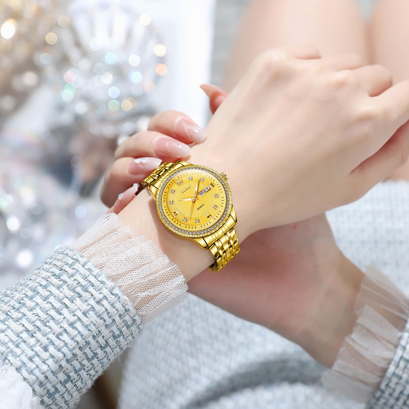 Women's Classic Stainless Steel Watch with Date