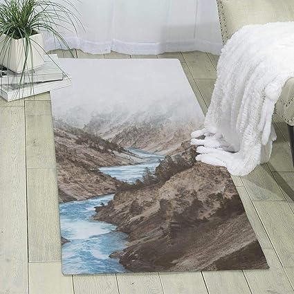 Amazon Com Bghnifs Amazing River Valley Print Area Rug