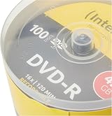 Intenso 4101156 DVD-R 16x 4.7GB 100 Pack Cakebox Single Layer view 3