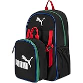PUMA Unisex Kid's Colony Lunch Kit & Backpack Combo, Black/Multicolor, Medium