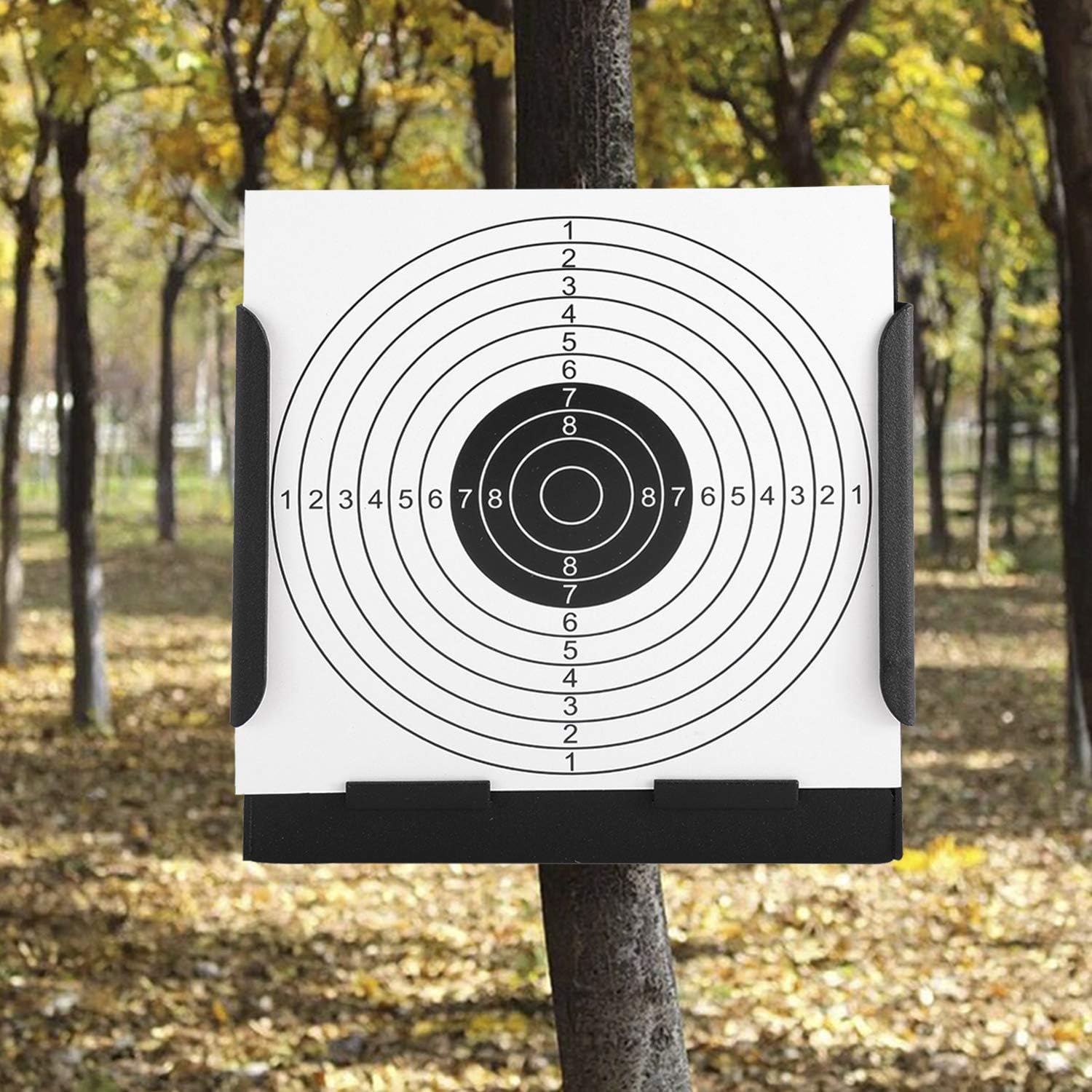 Metal Box BB Trap Target with 20 Shooting Paper Targets, Airsoft Pellet Trap Catcher, Mini BB Gun Target for Shooting Practice and Air Soft Gun Training (Black) : Sports & Outdoors