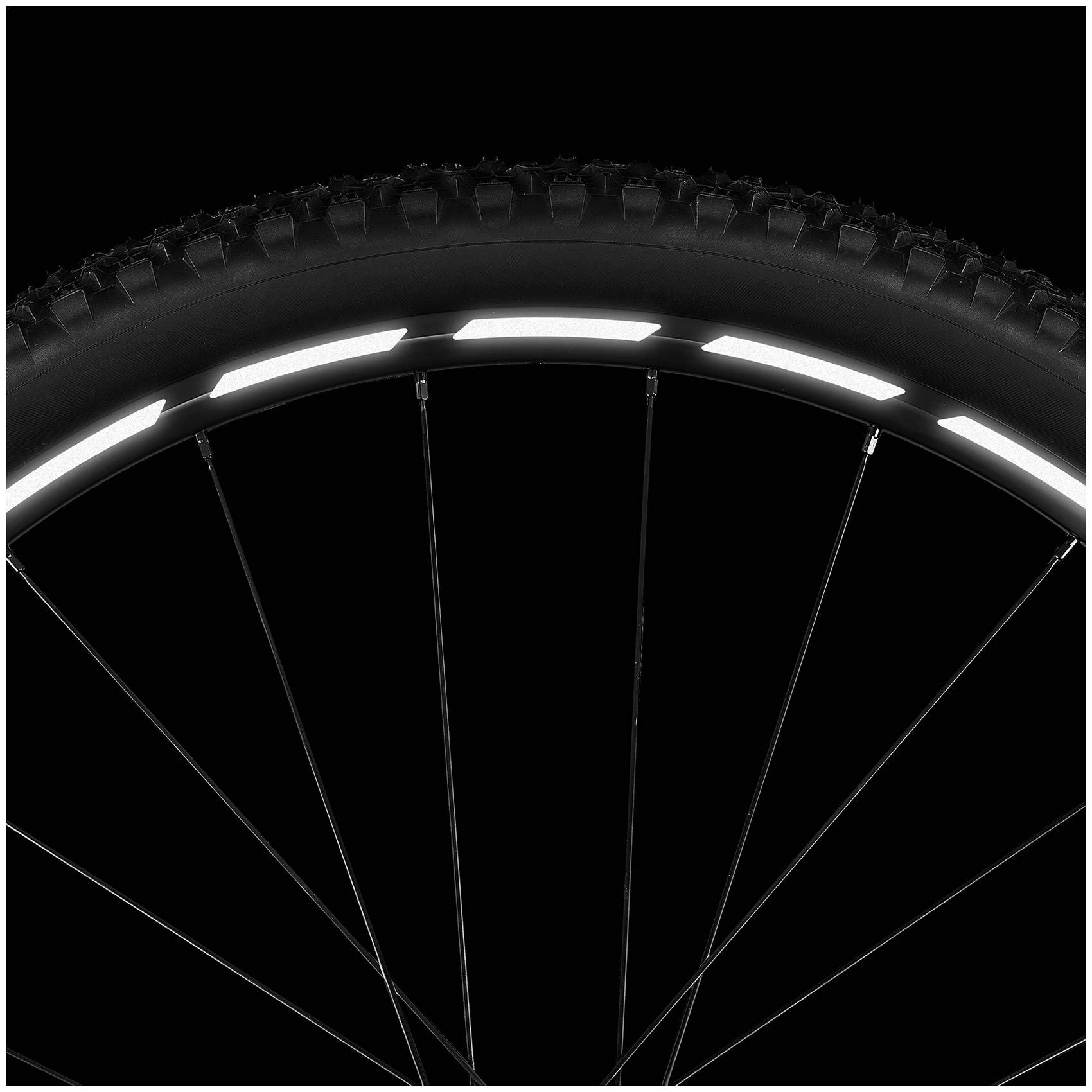 Set of 40 reflective bicycle rim stickers Oralite Technology black bicycle helmet balance bike safety K134