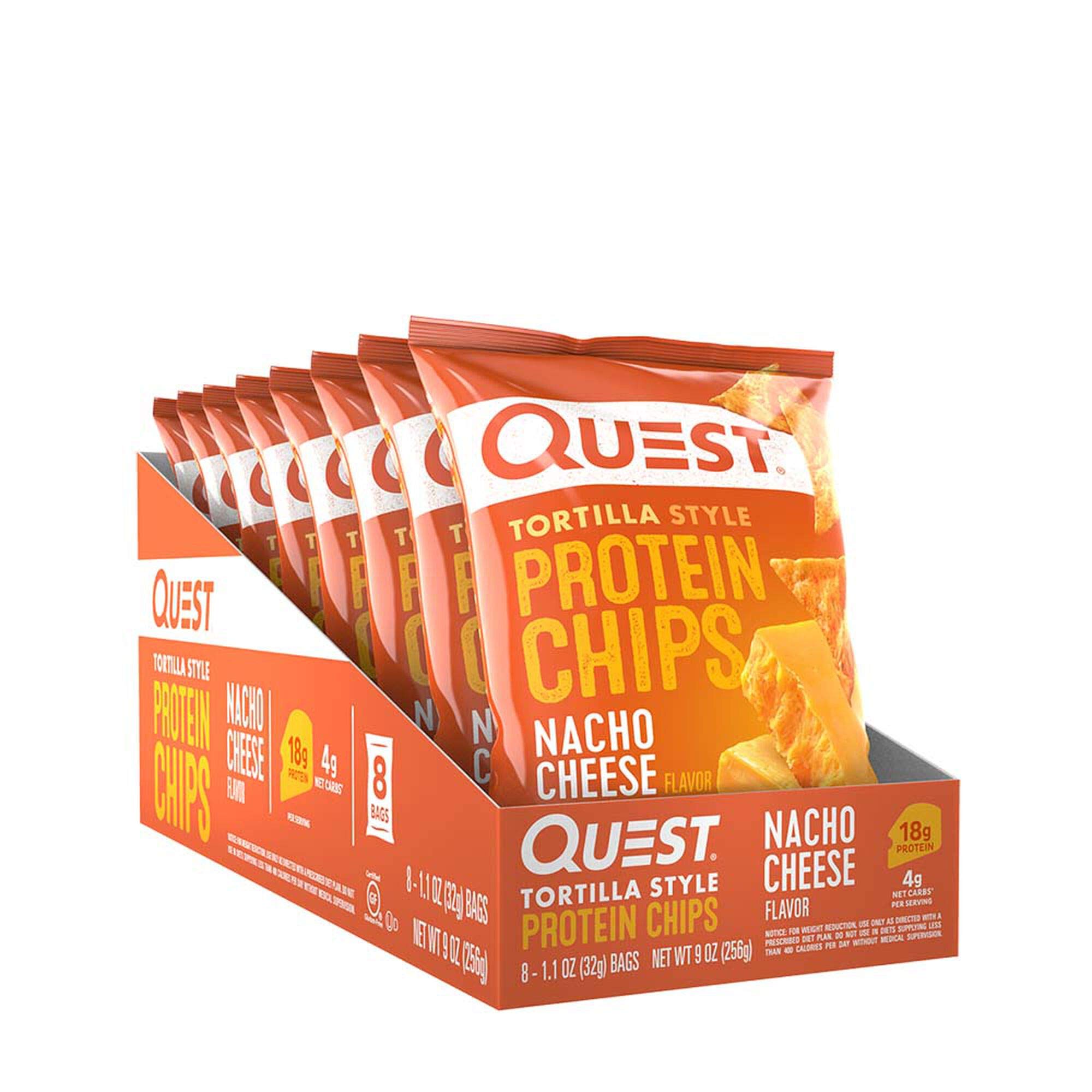Quest Nutrition Tortilla Style Protein Chips, Nacho Cheese