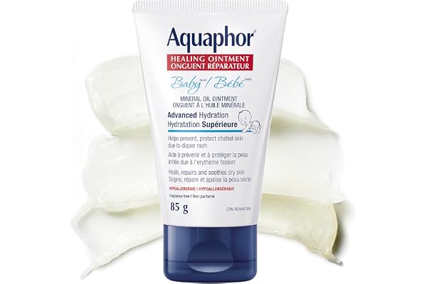 Aquaphor Baby Healing Ointment for Baby's Sensitive Skin, Multipurpose Ointment Helps Prevent Diaper Rash, Fragrance Free, No
