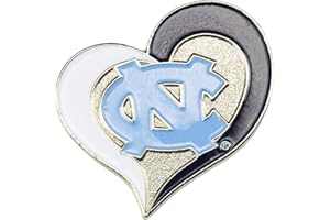 aminco NCAA unisex-adult Swirl Heart Pin