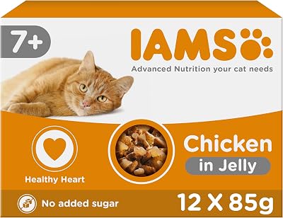 IAMS Senior Wet Cat Food Chicken in Jelly 12 x 85g