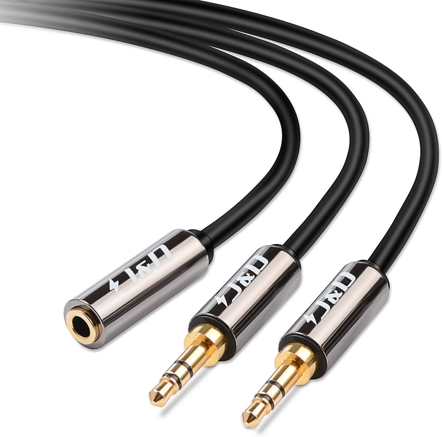 J&D 3.5 mm to 2 X 3.5 mm Cable