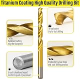 TOPEC 108pc HSS-Titanium Drill Bit Set 1.5-10mm 14 Sizes Self-Centring 118° Tip view 4